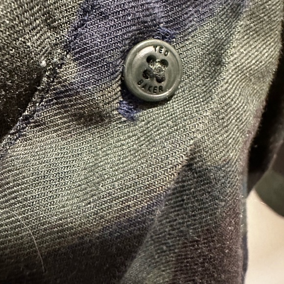 TED BAKER LONDON Fielder Camo Button Down Long Sleeve Shirt 6 - Picture 9 of 10